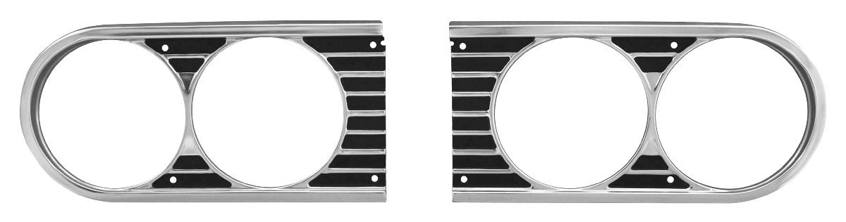 RestoParts Headlamp Bezels, 1964 Chevelle/El Camino, Pair 9564CHB