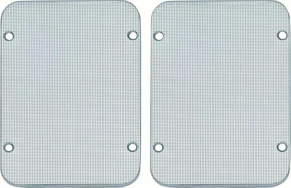 1965-72 GM, Kick Panel Speaker Grills, 4" x 6", Pair