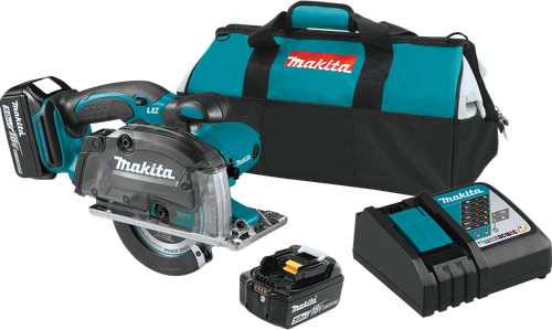 18V LXT™ Lithium-Ion Cordless 5-3/8" Metal Cutting Saw Kit, with Electric Brake and Chip Collector (5.0Ah), XSC03T