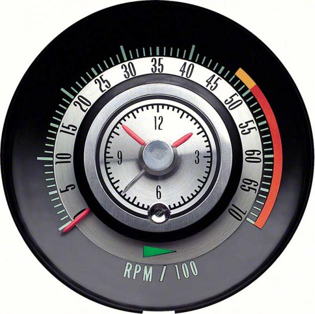 1968 Camaro, Tic-Toc-Tachometer, 5000 Red Line, GM Licensed