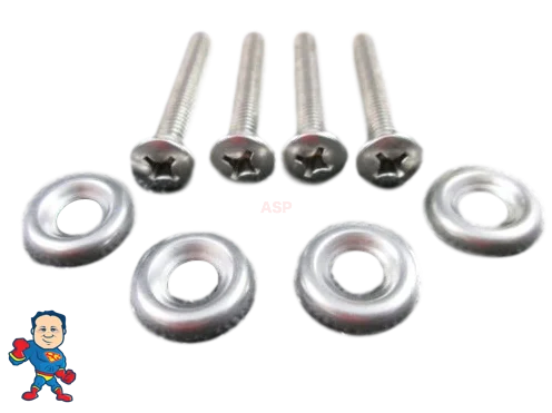 Cal Spa Access Panel Hardware Kit – 4 Bolts & Grommets 2″ Length 3/4″ Diameter