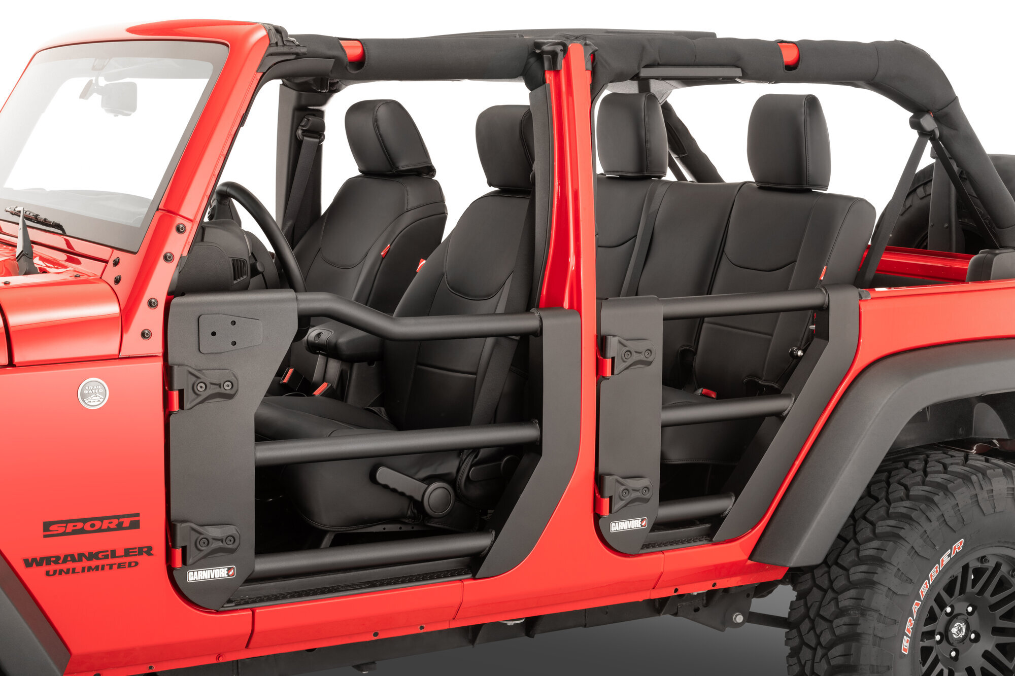 Carnivore Tube Doors for 07-18 Jeep Wrangler JK