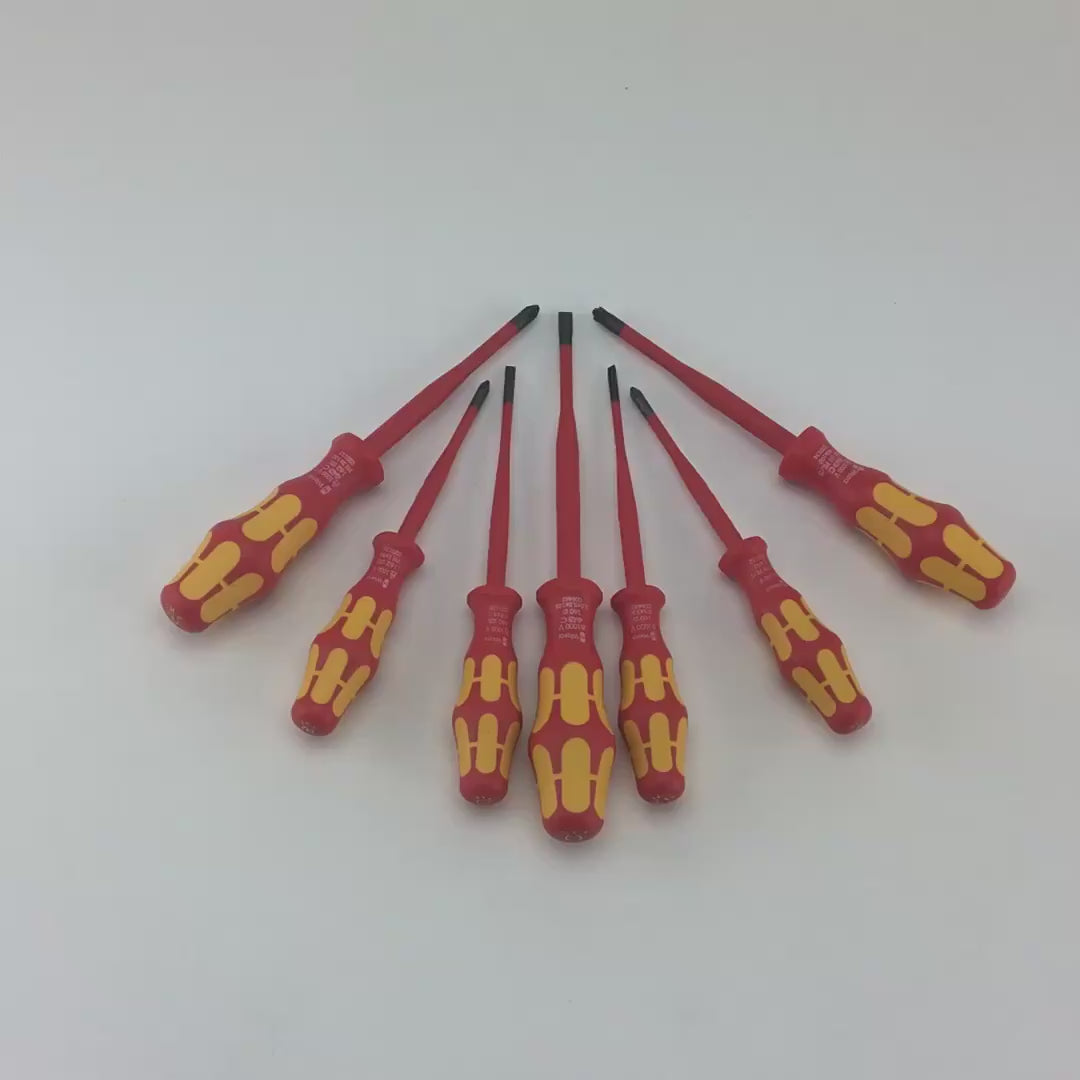 Wera 135961 Kraftform Plus VDE Screwdriver Set - Slim Blade and Handle