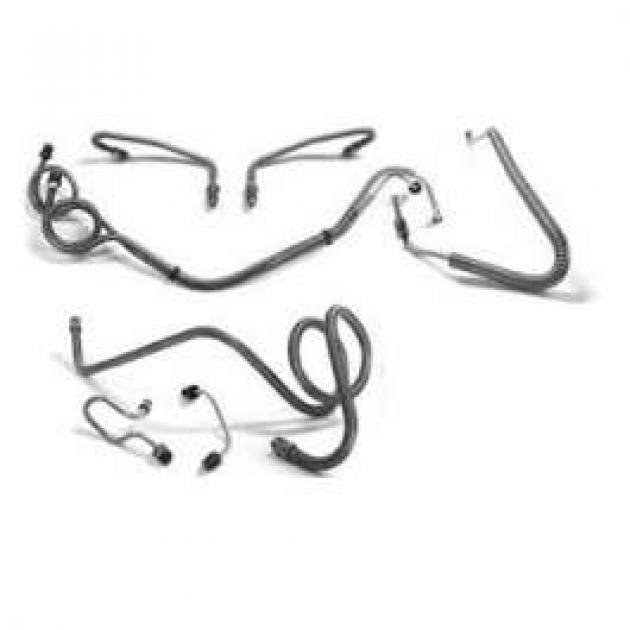 El Camino Full Brake Line Set, Power Disc, OE Steel, 1969