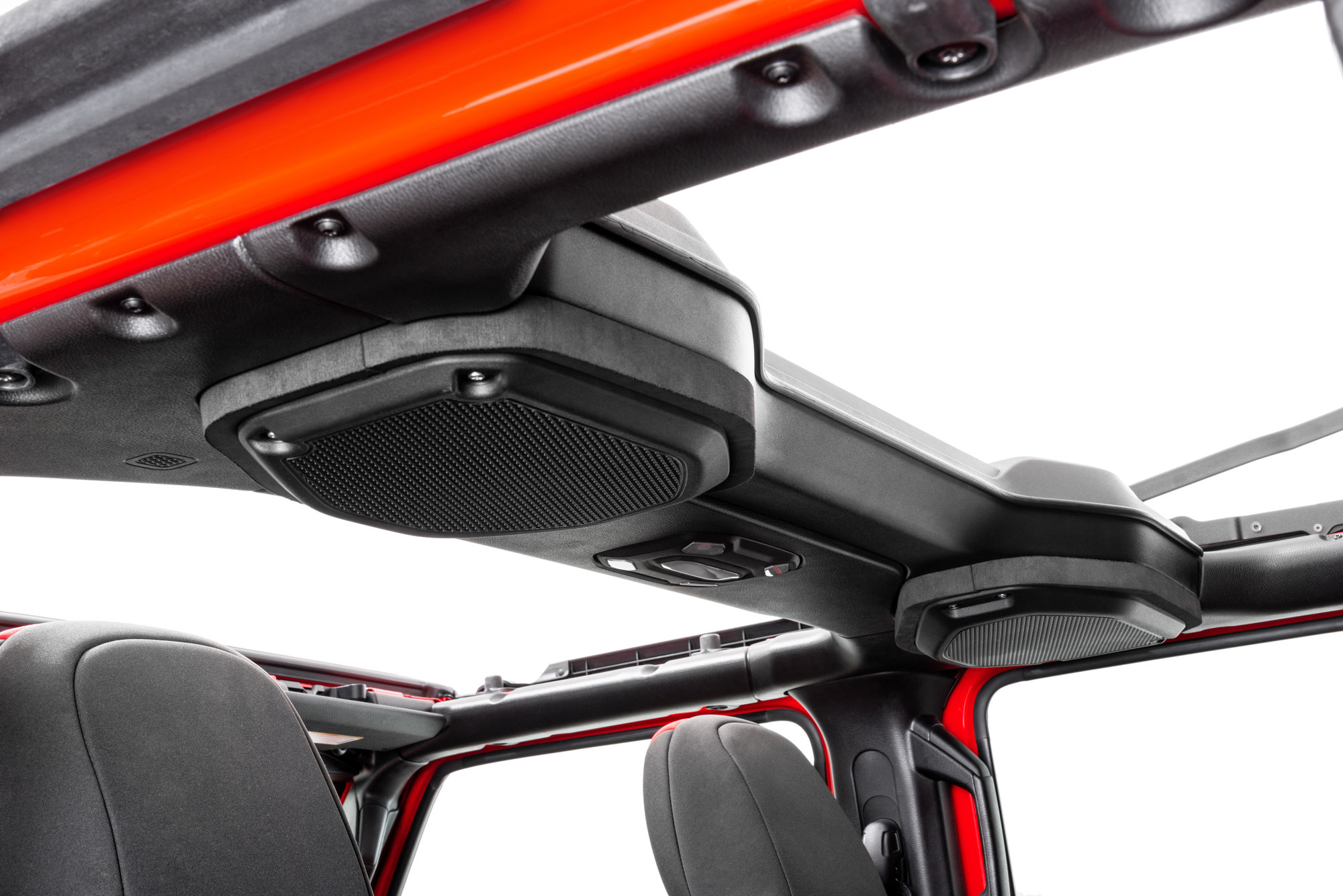 Quadratec JL-KWR 5.25 Kicker Overhead Sound Bar Speaker Upgrade Kit for 18-23 Jeep Wrangler JL