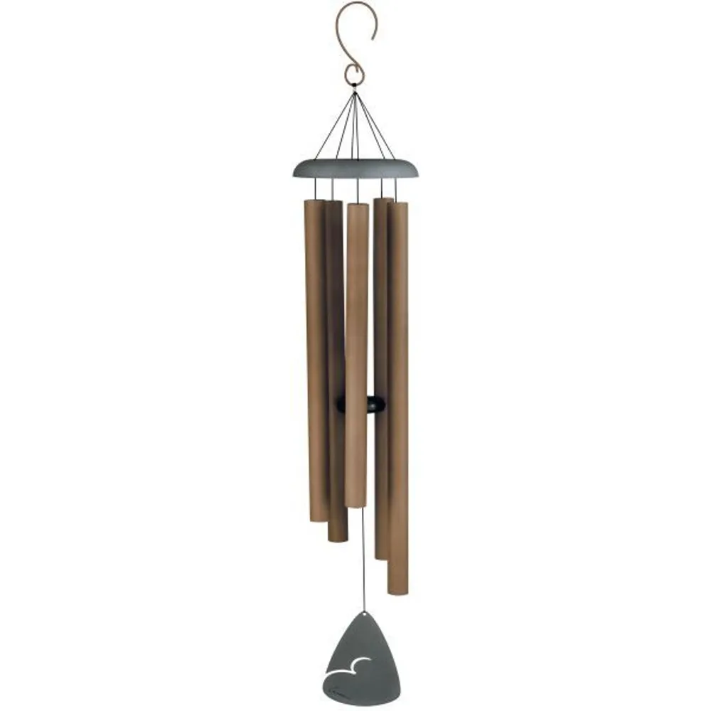 50″ Bronze Speckle Outdoor Patio Garden Wind Chime – Harmonious Elegance
