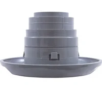 CMP Jet 4 1/8 Inch Directional 5 Scallop Med Gray 23540-111