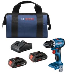 Bosch 18V Compact Brushless 1/2" Drill/Driver Kit with 2x2.0Ah Standard Batteries