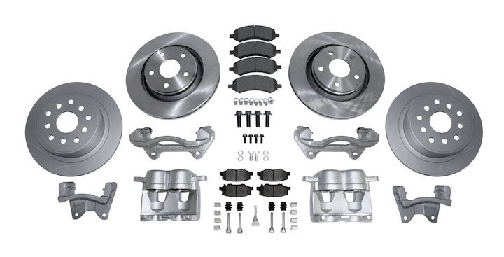 Crown Automotive RT31058 Front & Rear Big Brake Kit for 07-18 Jeep Wrangler JK