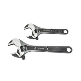 Crescent 2 Piece Wide Jaw Adjustable Wrench Set 6" & 10"