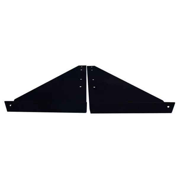 CSM Black Powder-Coated Lower Step Brackets For Battery & Tool Boxes For Kenworth T800, W900B, W900L