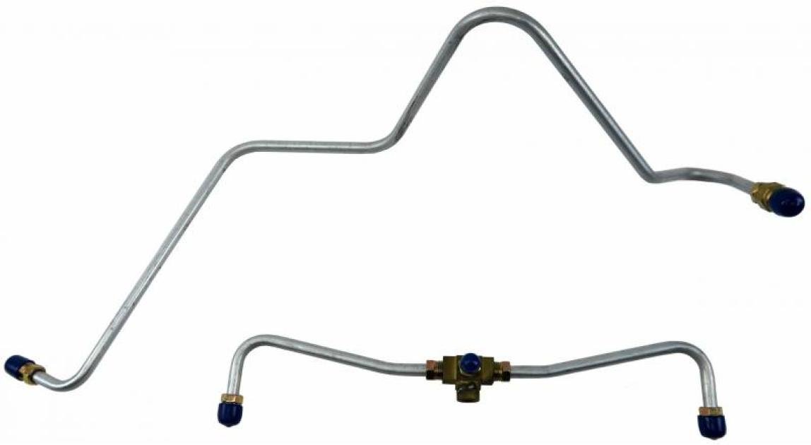 Shafers Classic Reproductions 1959-1961 Chevrolet Full Size Gas Lines (Pump To Carb), Stainless Steel GLK403S