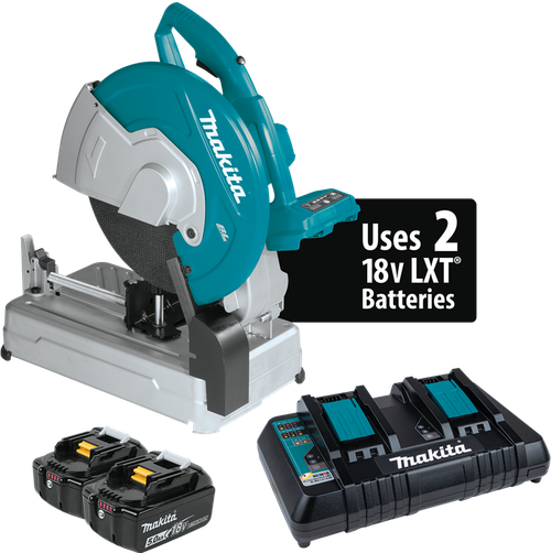 36V (18V X2) LXT™ Brushless 14" Cut-Off Saw Kit (5.0Ah), Brushless Motor, XWL01PT