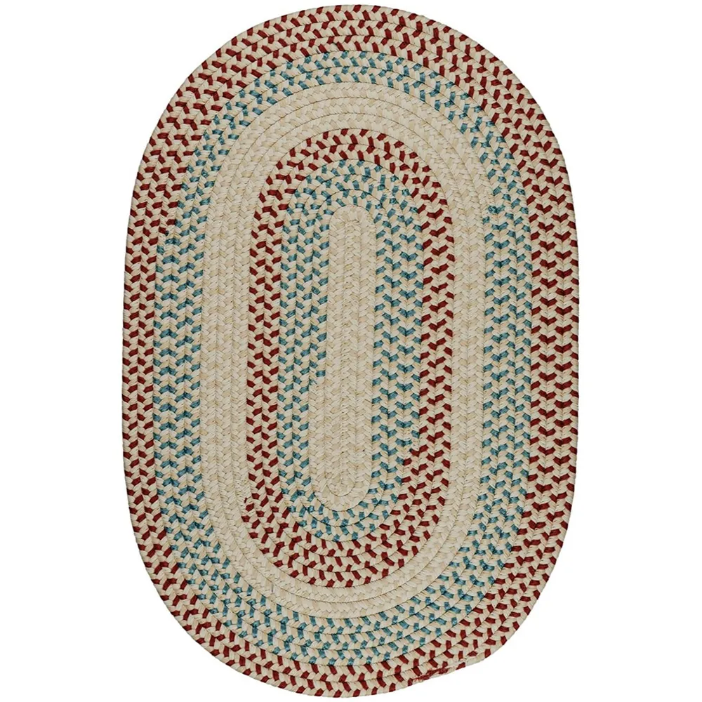 1.1′ x 14′ Red and Beige Traditional Area Throw Rug