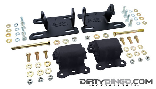 Dirty Dingo LS1 Adjustable Conversion Mounts LS Engines into 82-04 2WD S10 Black