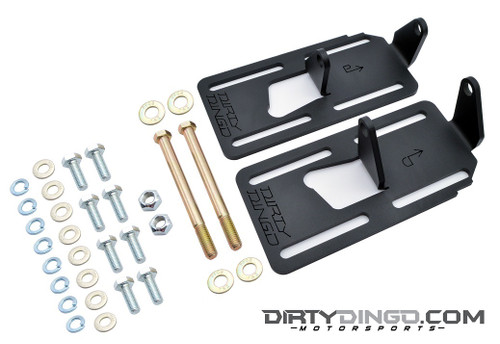 Dirty Dingo Adjustable Conversion Engine Mounts LS Swap 88-98 4WD GM Truck Black