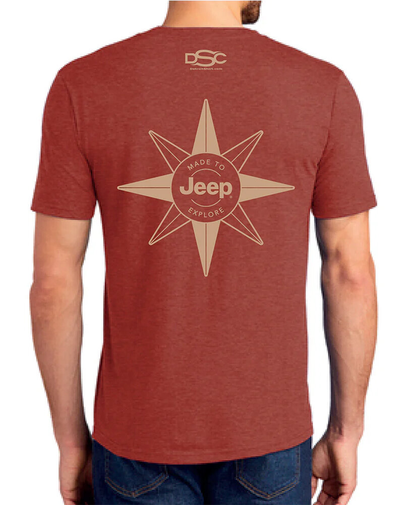 Jeep Merchandise Men's Jeep Compass T-Shirt in Spice Heather