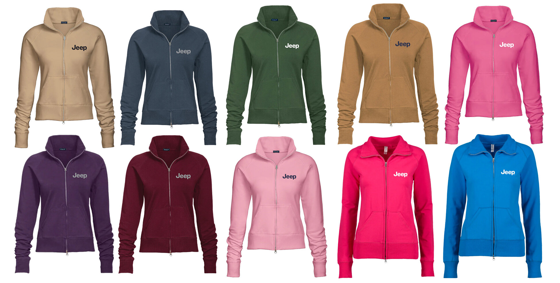 Jeep Merchandise Ladies Jeep Text Fleece Jacket