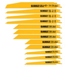 DeWalt Reciprocating Saw Blades Set - 12pc