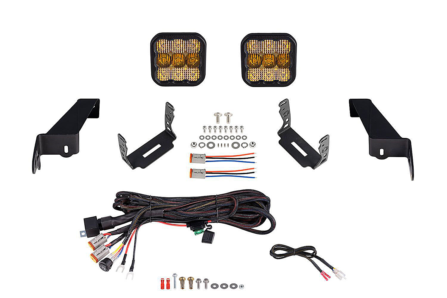 Diode Dynamics SS5 CrossLink Bumper Pro Pod Light Kit for 18-22 Jeep Wrangler JL