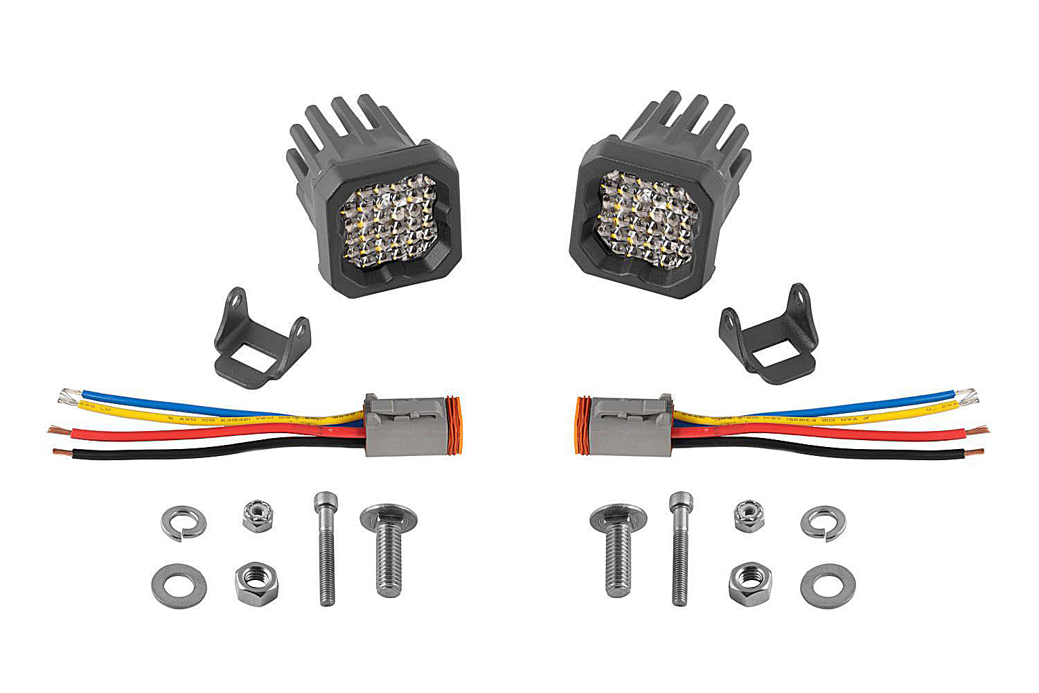 Diode Dynamics DD7423P Stage Series C1R White Flood Standard LED Pod Kit