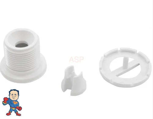 Discontinued Pentair Euro Jet Internal Assembly 1-1/2″ Swirl Style White with Wall Fitting