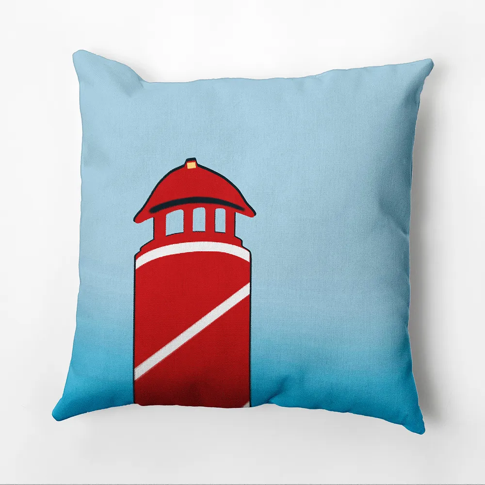 16″ x 16″ Blue and Red Safe Harbor Outdoor Throw Pillow