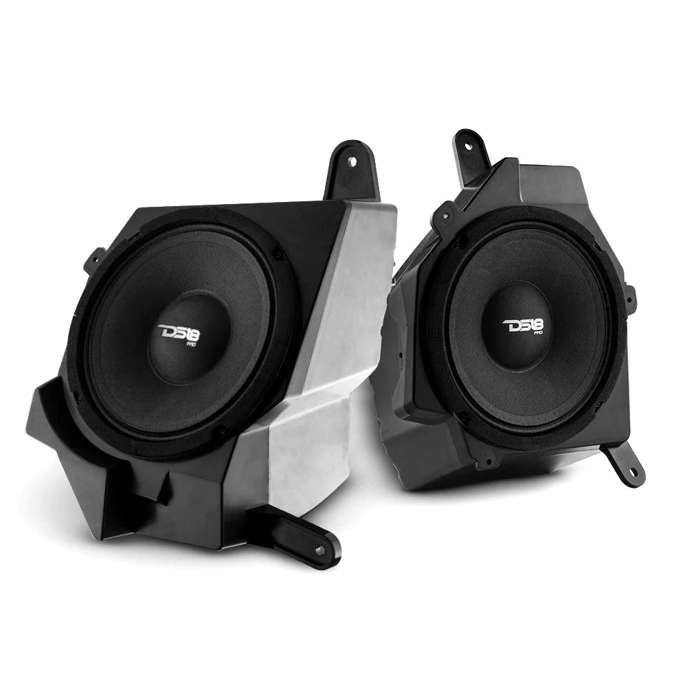 DS18 JP6 Plug and Play Dash Speakers Enclosure Pods with 6" Speakers for 18-26 Jeep Wrangler JL & Gladiator JT
