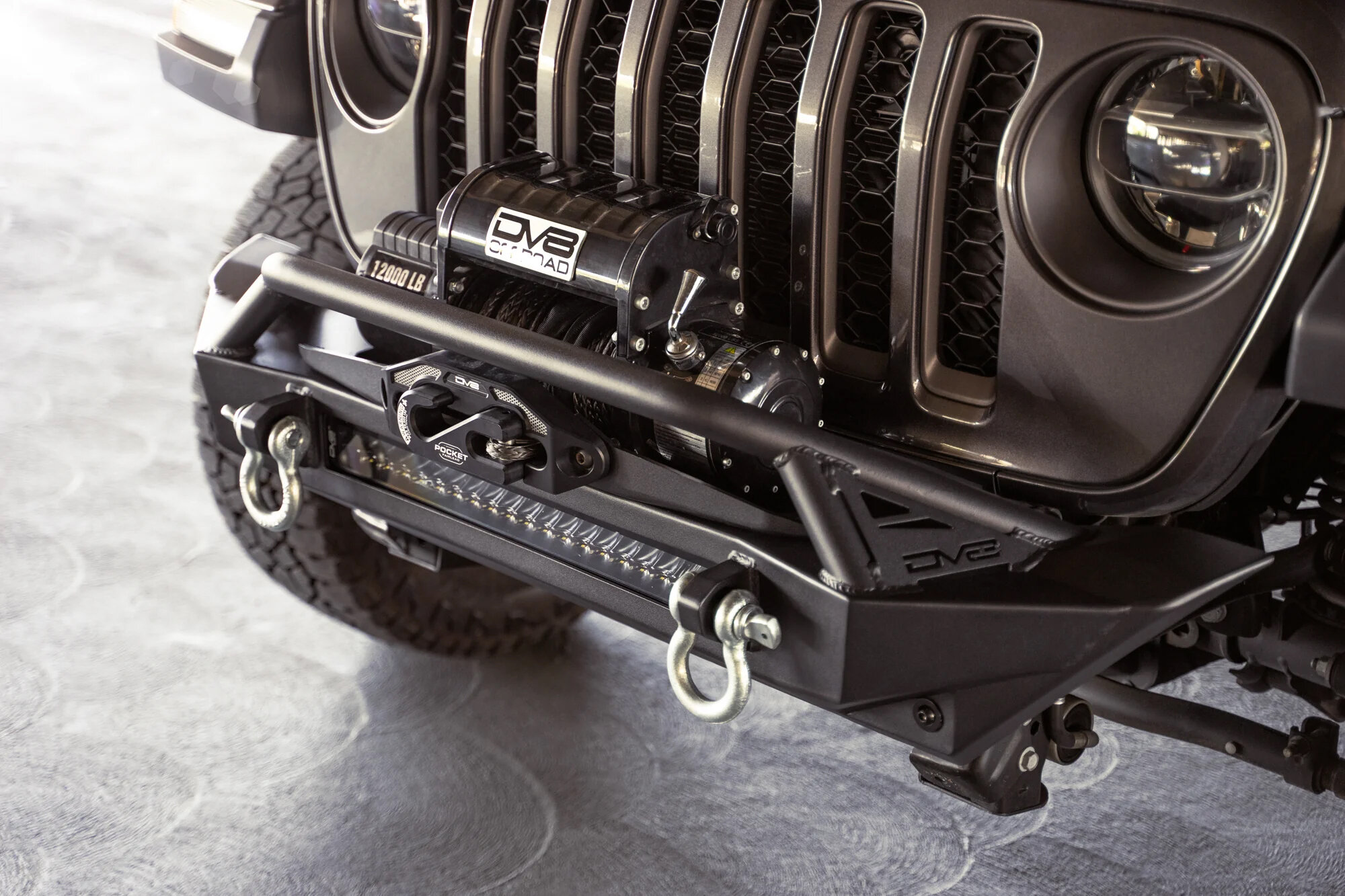 DV8 Offroad FBJL-11 FS-1 Series Front Stubby Bumper for 07-26 Jeep Wrangler JK, JL & Gladiator JT