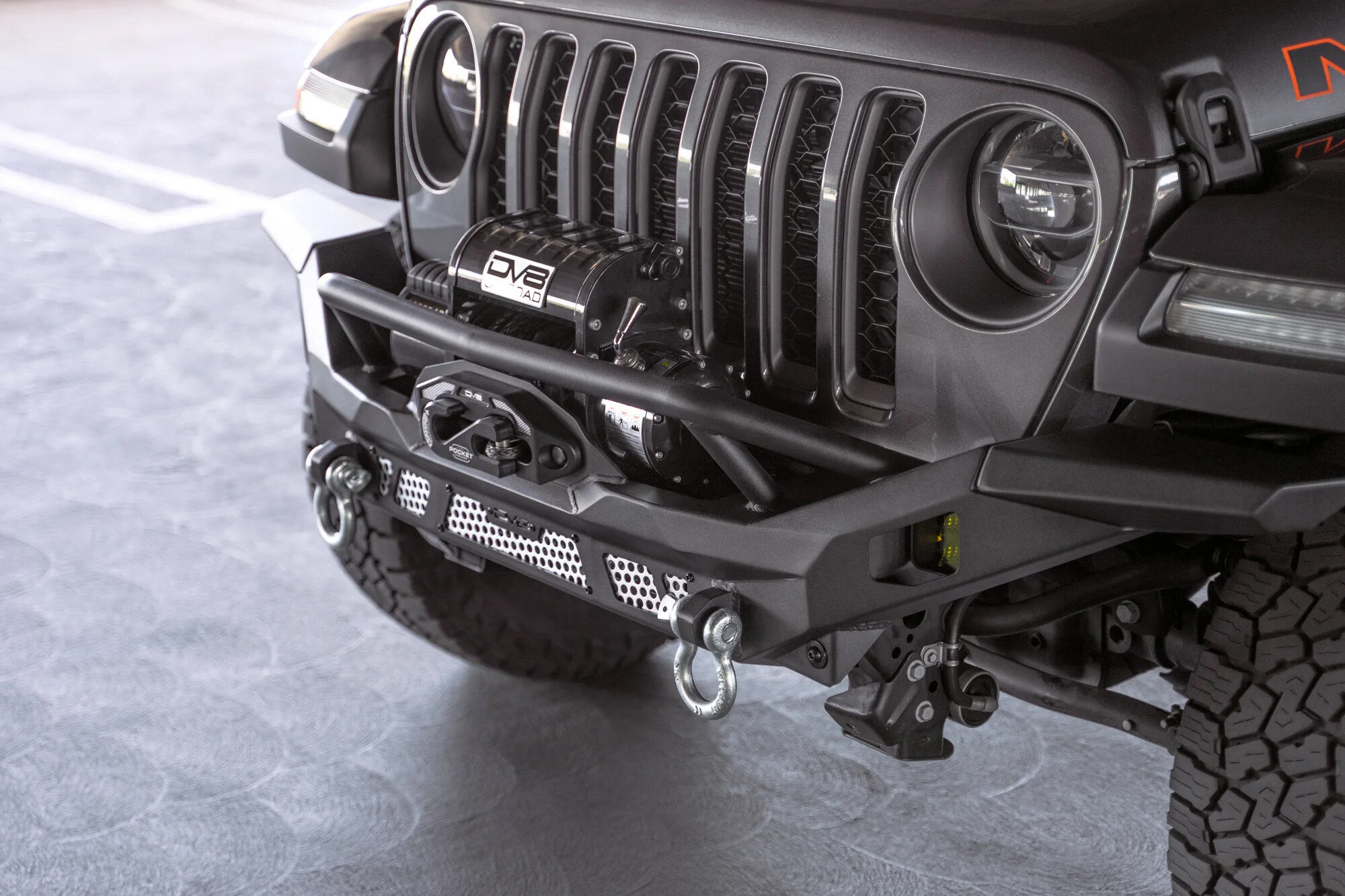 DV8 Offroad FBJL-12 MTO Series Front Bumper for 07-26 Jeep Wrangler JK, JL & Gladiator JT
