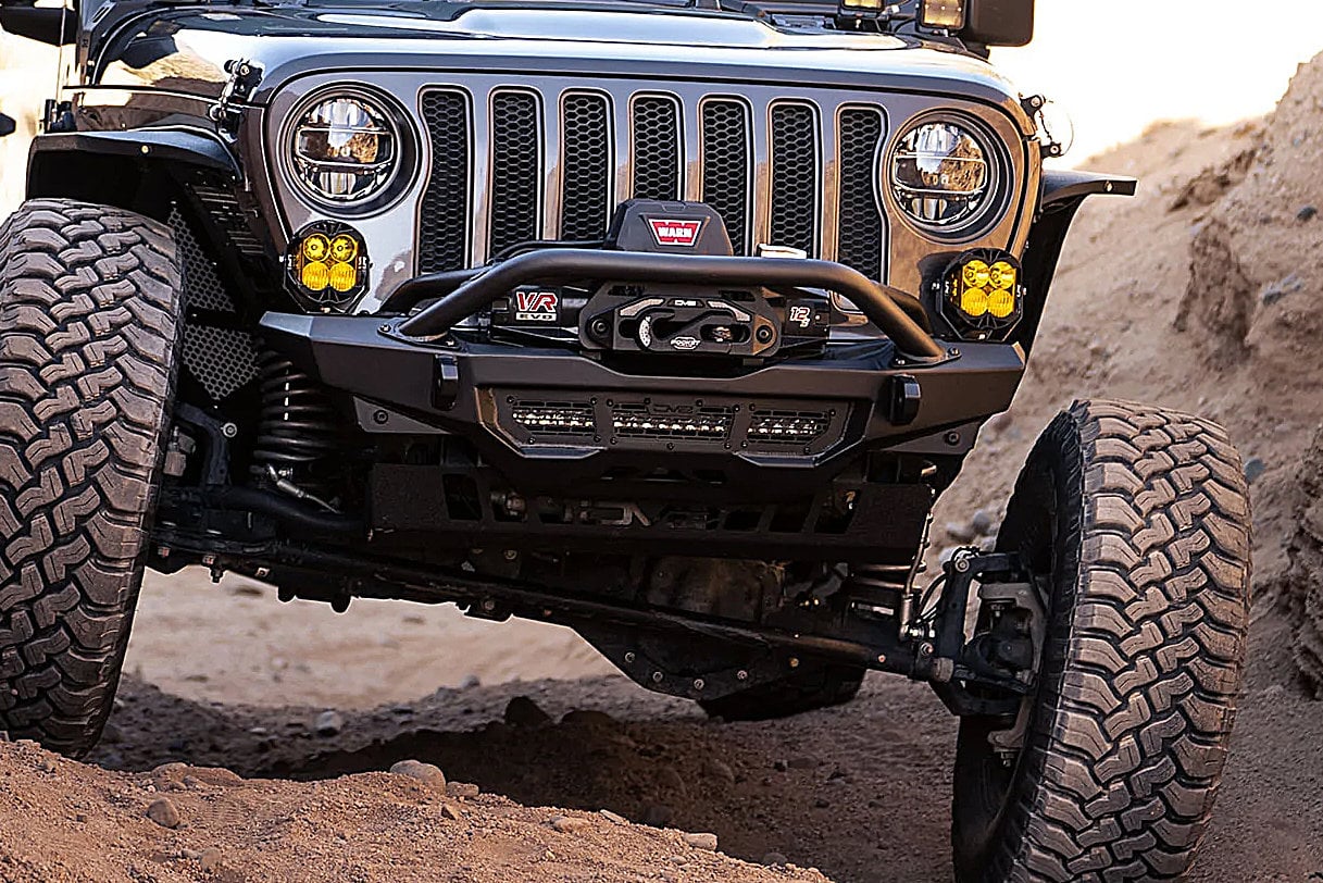 DV8 Offroad FBJL-09 Spec Series Front Bumper for 18-26 Jeep Wrangler JL & Gladiator JT