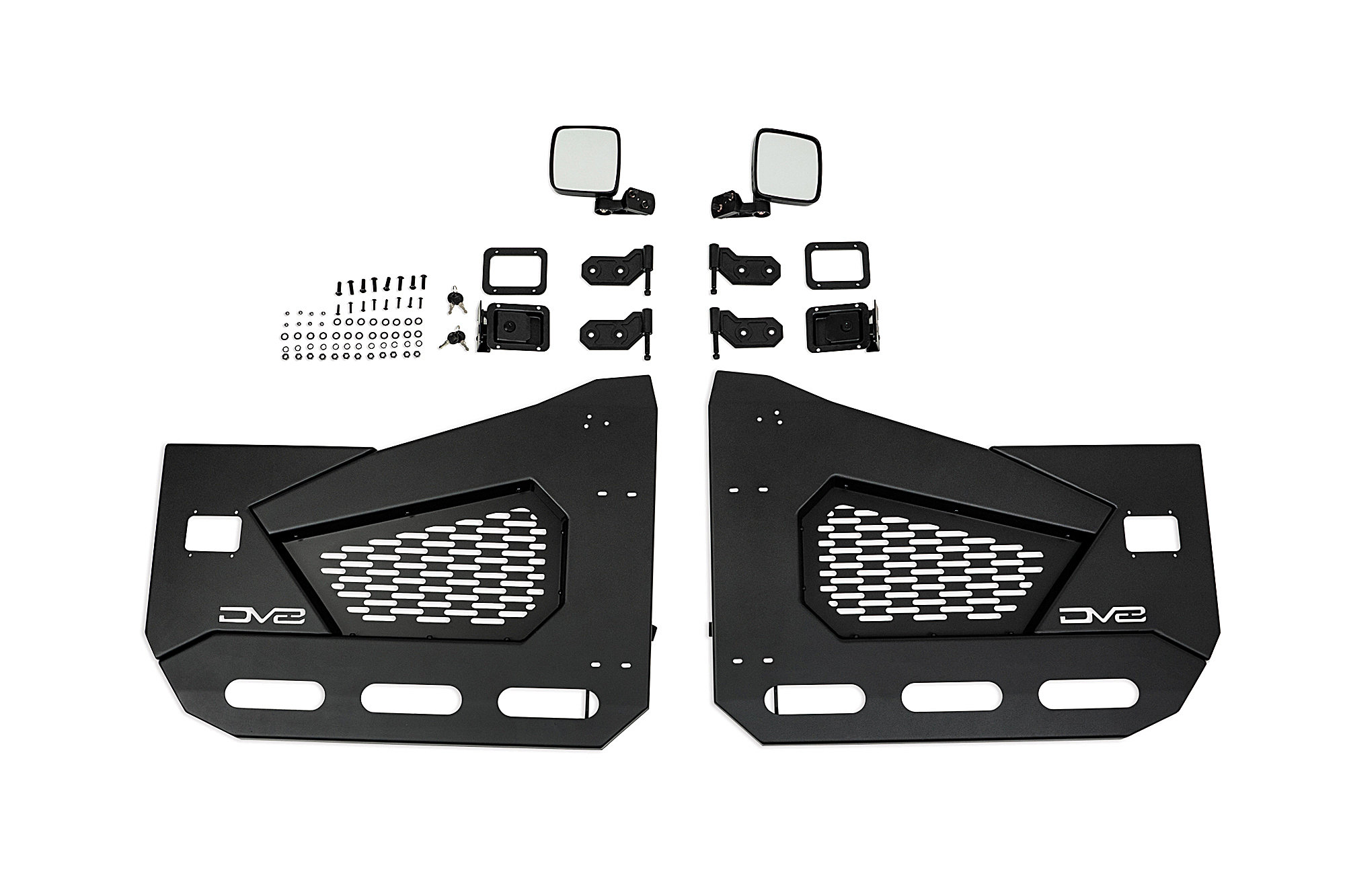 DV8 Offroad Spec Series Half Doors for 18-24 Jeep Wrangler JL & Gladiator JT