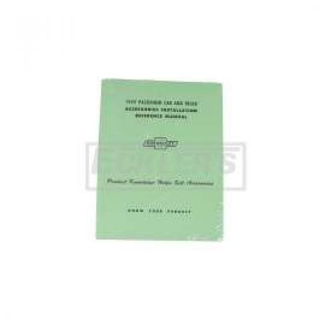 El Camino Accessory Installation Manual, 1959