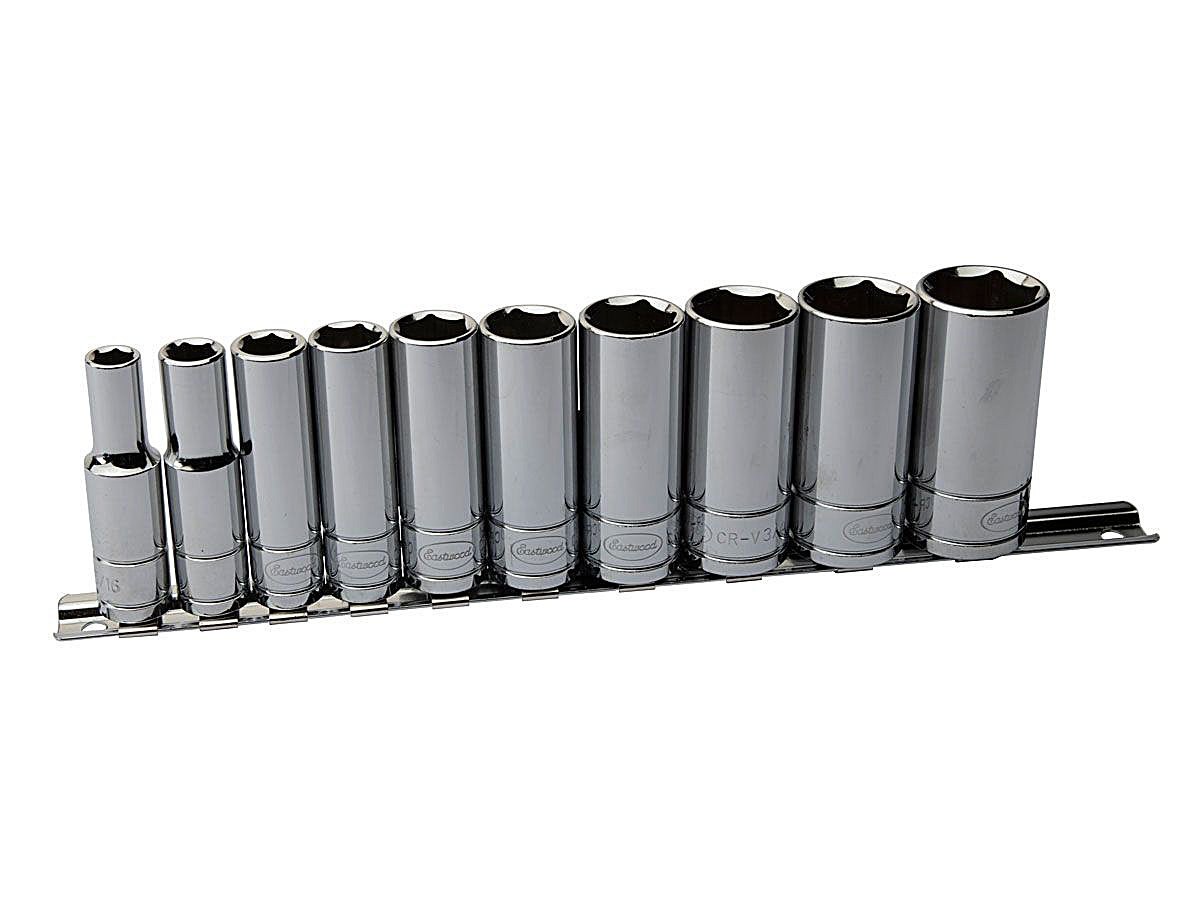 Eastwood 10-Piece Drive SAE Deep Socket Set