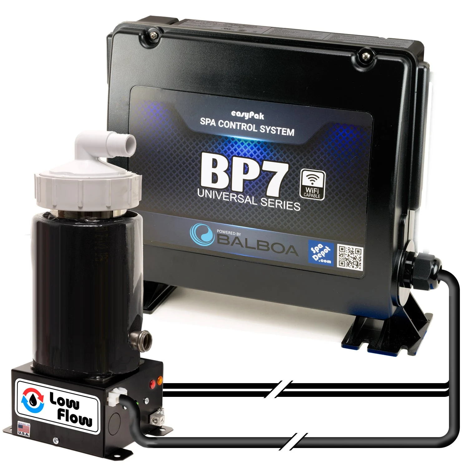 easyPak Powered by Balboa BP7 Pre-Configured Spa Control: Low Flow HydroQuip Heater