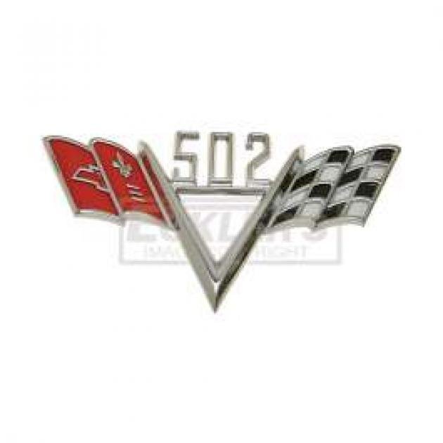 El Camino Fender Emblem, 502 V With Flags, 1965-1967