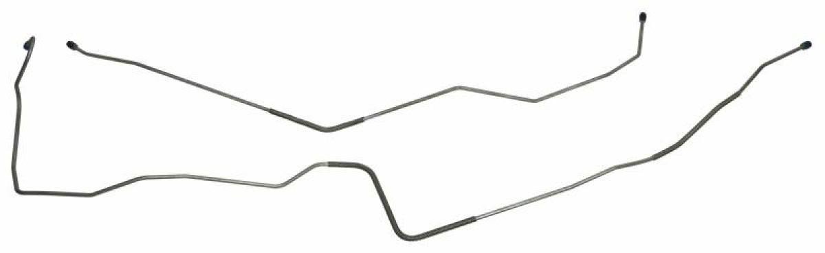 Shafers Classic Reproductions 1967 Chevrolet Camaro Brake Lines (Front To Rear), Stainless Steel LBL221S
