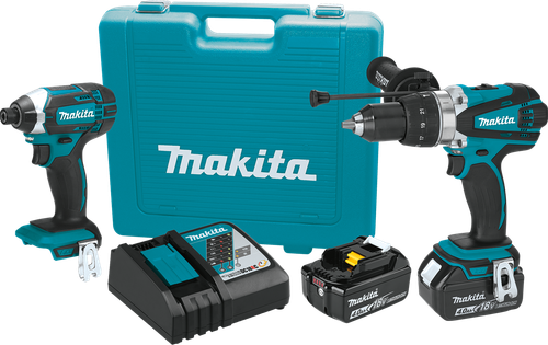 18V LXT™ Lithium-Ion Cordless 2-Pc. Combo Kit (4.0Ah), Makita-built motor, XT263M
