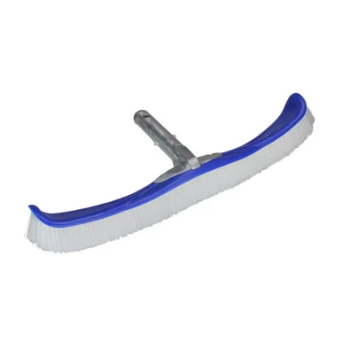 Effortless Pool Cleaning with 18.25″ Blue Flexible Bristle Pool Brush