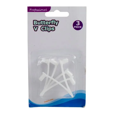 Effortlessly Attach Pool Accessories with 2″ Quick Snap Replacement Butterfly Clips – Set of 3
