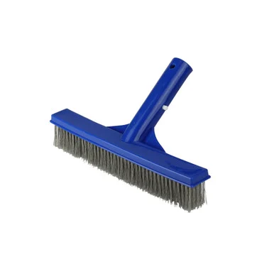 Effortlessly clean your pool walls with this stainless steel algae brush