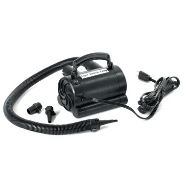 Effortlessly Inflate with Black High Capacity Electric Air Pump for Inflatables – Portable & Fast 110V Pump for Pool Fun