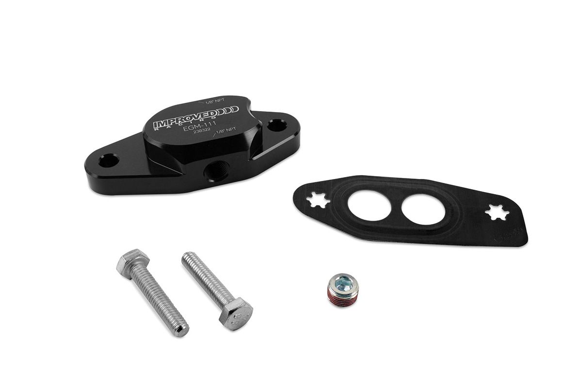 GM LT Oil Cooler Block-Off Cover Plate with Sensor / Turbo Feed Ports