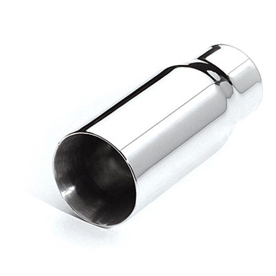 ETC DT-009 Stainless Exhaust Tip Dual Wall Straight 2.25" Inlet 3" Outlet7" L