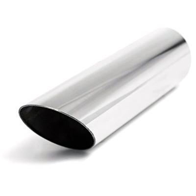 ETC DT-242490AC Stainless Exhaust Tip Angle Cut - 2.25" Inlet 2.5" Outlet - 9" L