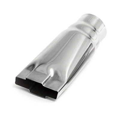 ETC DT-30055A Stainless Steel Exhaust Tip Chevy Bowtie 3" Inlet 4.5" Wide 9" L