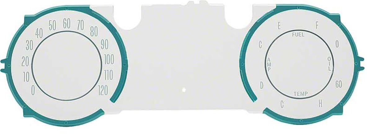 1964-65 Chevelle, Malibu, Dash Instrument Lens, with Dash Gauges