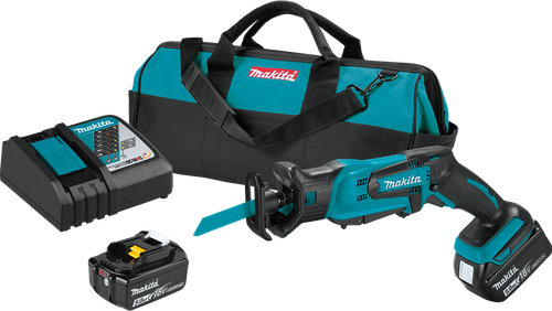 18V LXT™ Lithium-Ion Cordless Compact Recipro Saw Kit (5.0Ah), Dual-position on/off switch, XRJ01T