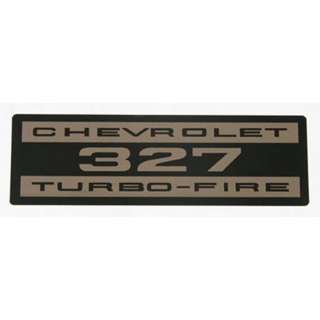 El Camino Valve Cover Decal, 327 Turbo-Fire, 1964-1968