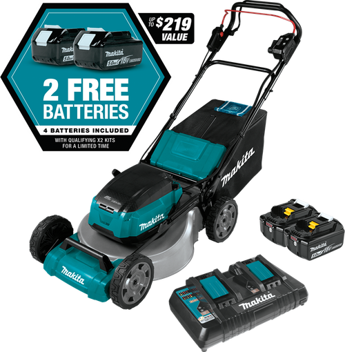 36V (18V X2) LXT™ Brushless 18" Self-Propelled Commercial Lawn Mower Kit with 4 Batteries (5.0Ah), XML06PT1